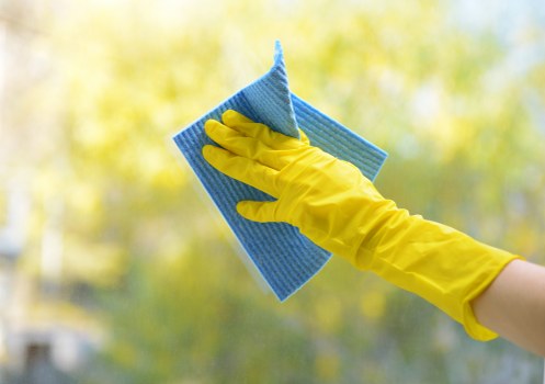 Stain removal supplies ready for cleaning fabric and surfaces