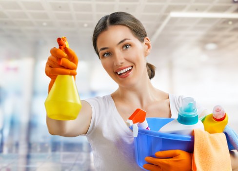 Mattress cleaning tools and bedding for a fresh bedroom